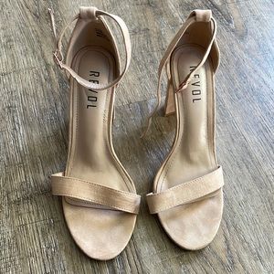 Revol Women's Hi-chunk High Heel Pump Sandals